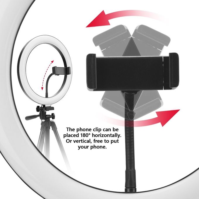 12 Inch Ring Light Selfie Light With Phone Clip