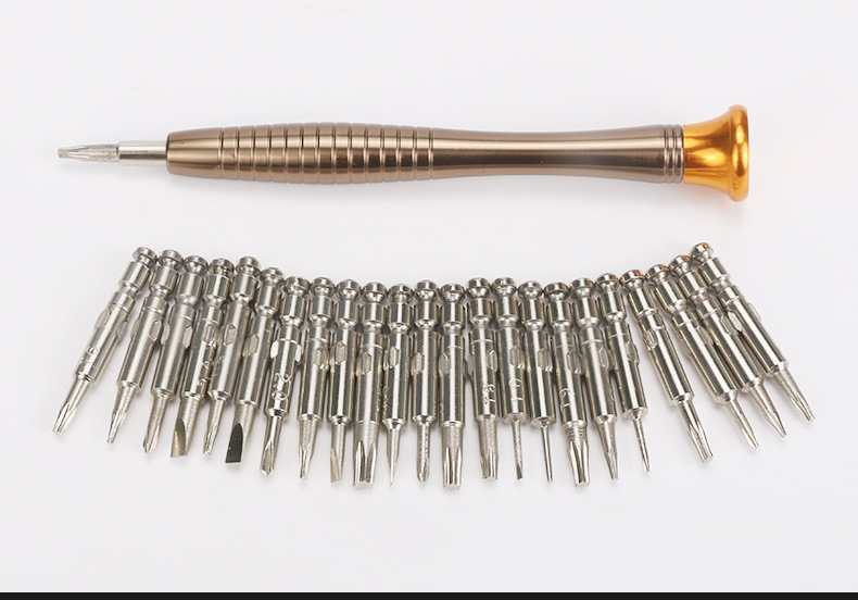 Professional Precision Screwdriver Set 25+ Bits - Electronics Repair Tool Kit for Phone Laptop Computer Watch Eyeglass with Magnetic Handle & Case