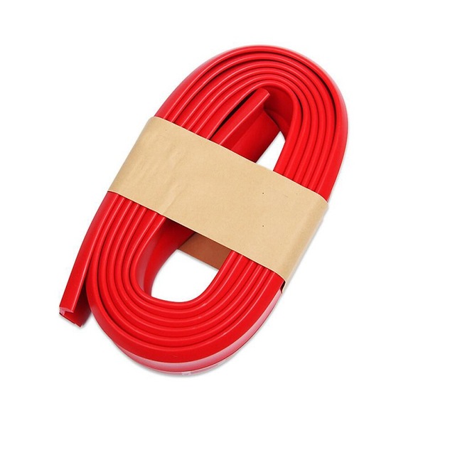 Universal Car Front Lip Spoiler - Flexible Rubber Bumper Splitter Strip - Easy Install