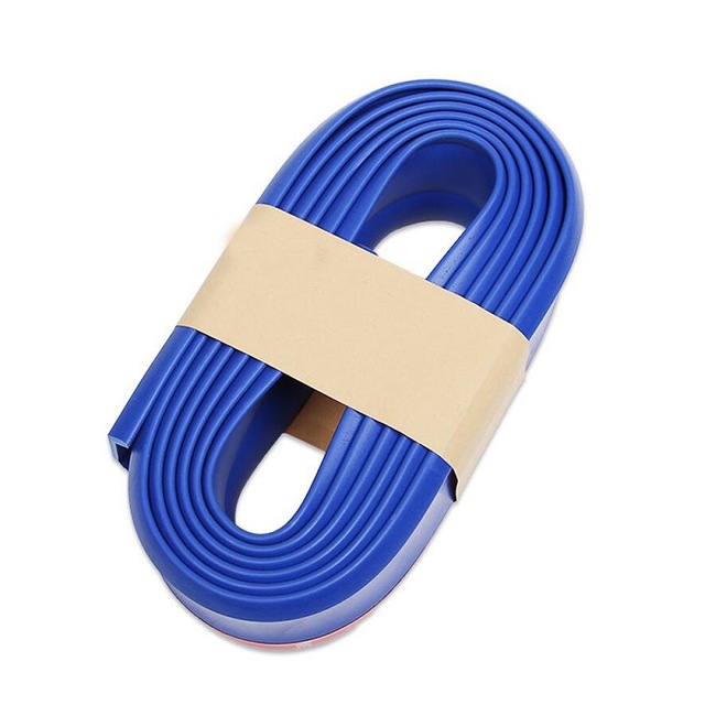 Universal Car Front Lip Spoiler - Flexible Rubber Bumper Splitter Strip - Easy Install