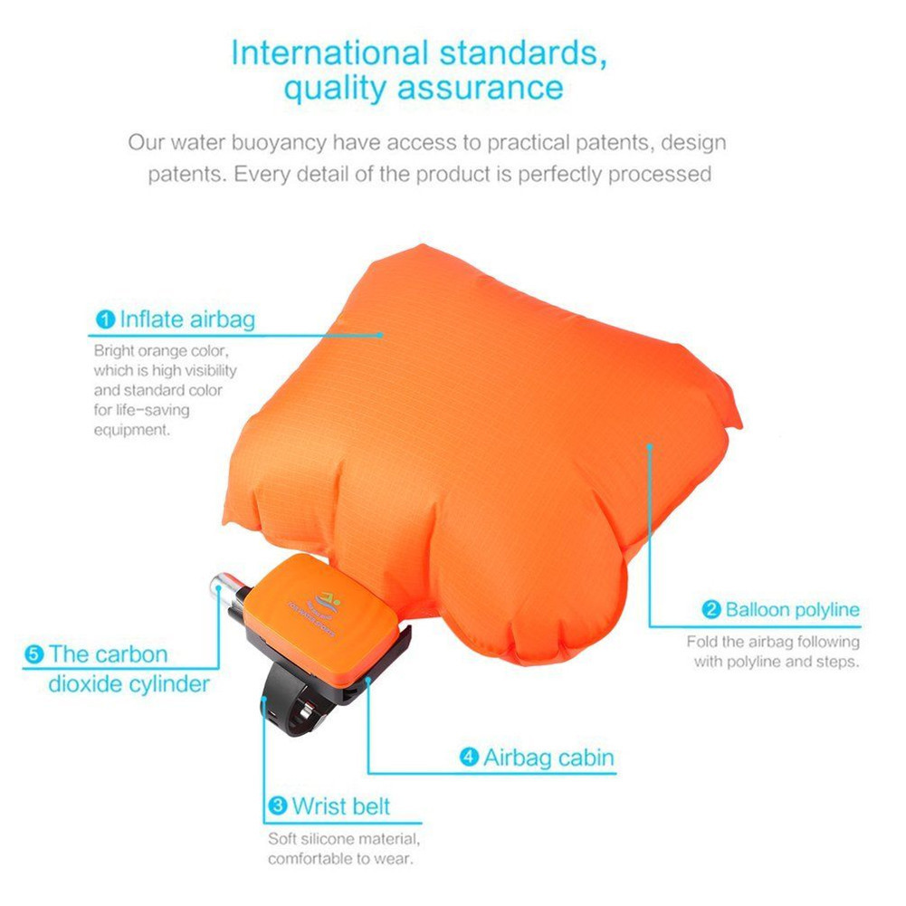 LOONFUNG Anti-Drowning Bracelet Rescue Device Floating Wristband Swimming Safe Water Aid Lifesaving