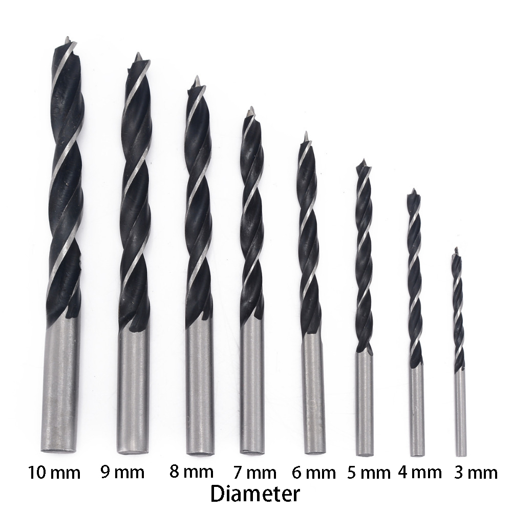 LOONFUNG Twist Drill Bits Set  Wood Drilling Tools for Woodworking Power Tools 8PCS/LOT