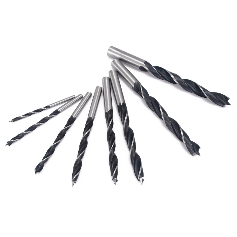 LOONFUNG Twist Drill Bits Set  Wood Drilling Tools for Woodworking Power Tools 8PCS/LOT