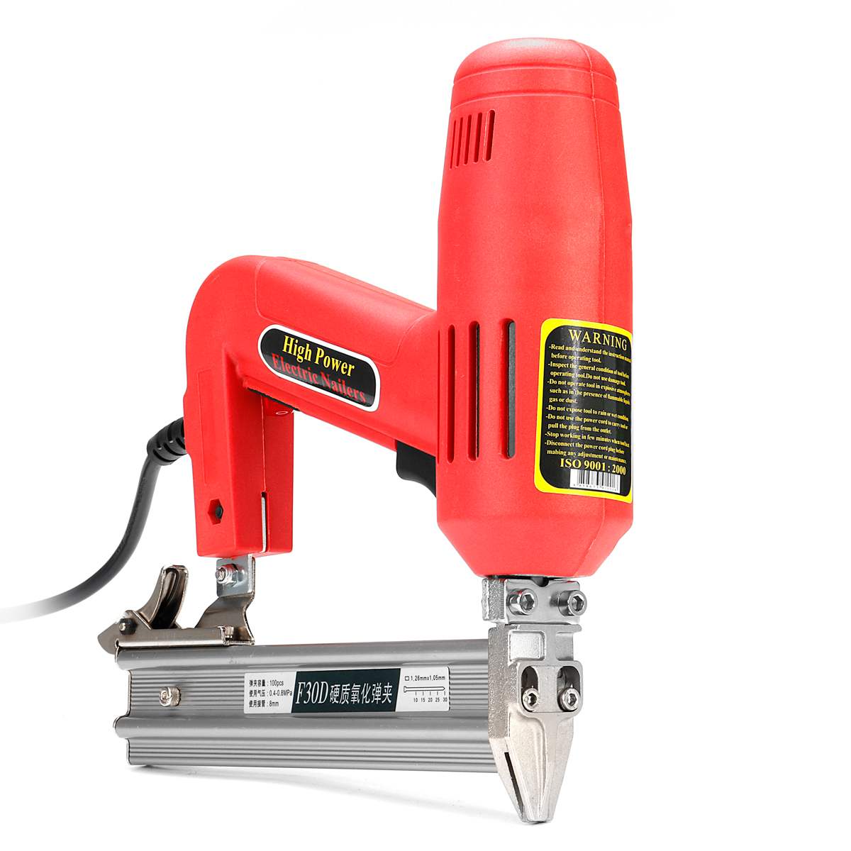 Electric Straight Finish Nailer 220V 1800W Portable Electric Nail Gun