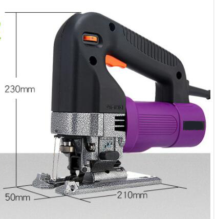 710W Jig Saw 6 Variable Speed Electric Saw with 10 PCS Blades, Metal Ruler, Allen Wrench
