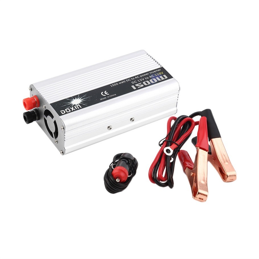 LOONFUNG  Auto Power Inverter DC 12V to AC 220V 1500W Car Converter