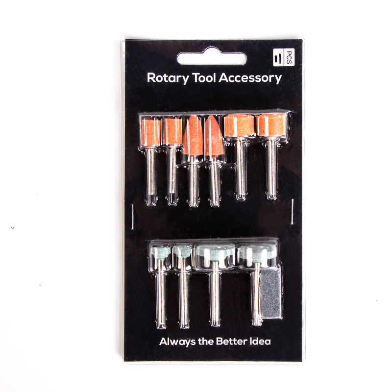 LOONFUNG  Abrasive Mounted Stone For Rotary Tools Grinding Stone Wheel 11PCS/SET