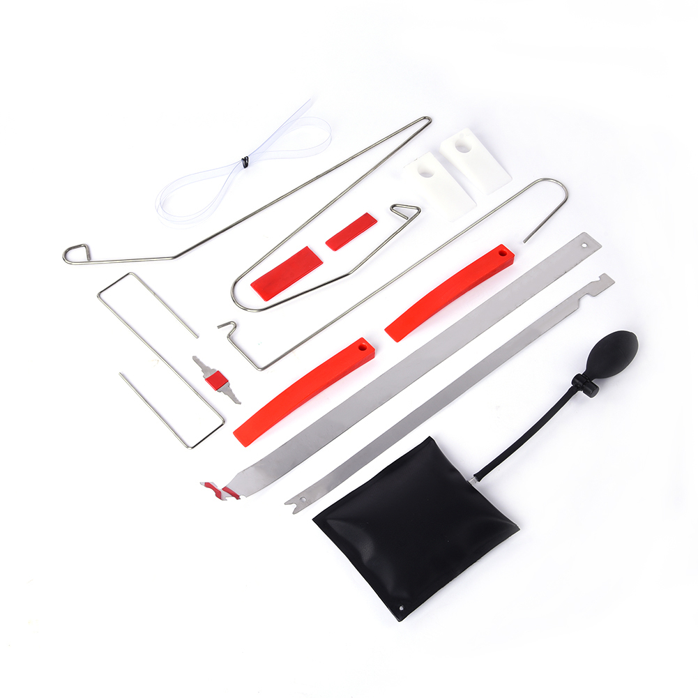 LONGFENG  Car Door Unlock Emergency Tools Repair Auxiliary Tool Kit Auto Door Lock Out Tool Set