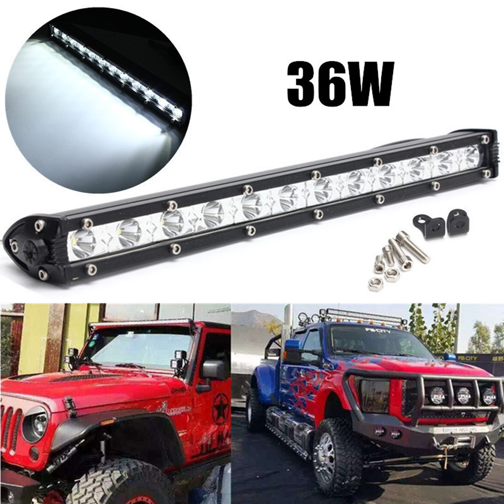 LOONFUNG 12V 36W  LED Light Bar Off Road Lights LED Fog Light for Car Truck Boat Lamp