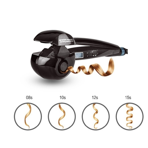 LOONFUNG Fast Professional Automatic Hair Curler Nano Titanium Styling Hair Roller Curls