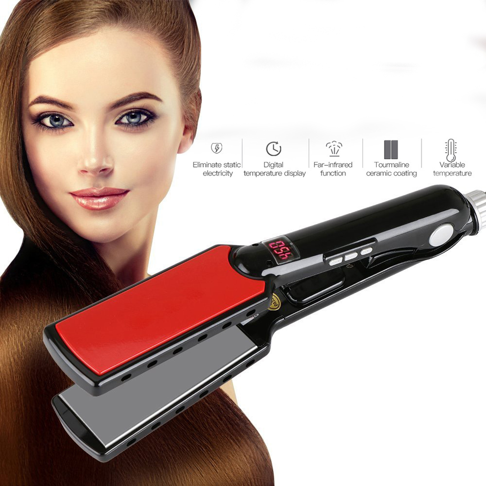 LOONFUNG Hair Straightener MCH Hair Iron Nano Ionic Flat Iron Curler