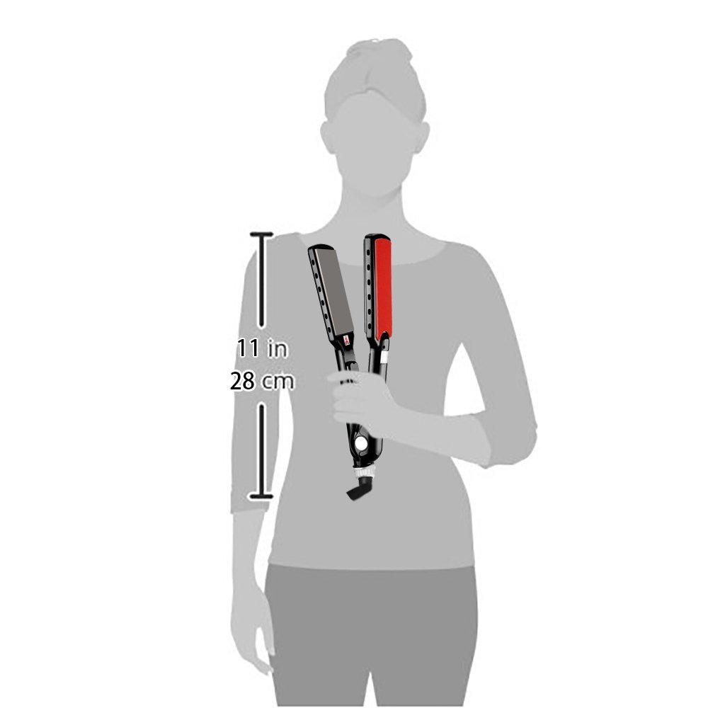 LOONFUNG Hair Straightener MCH Hair Iron Nano Ionic Flat Iron Curler