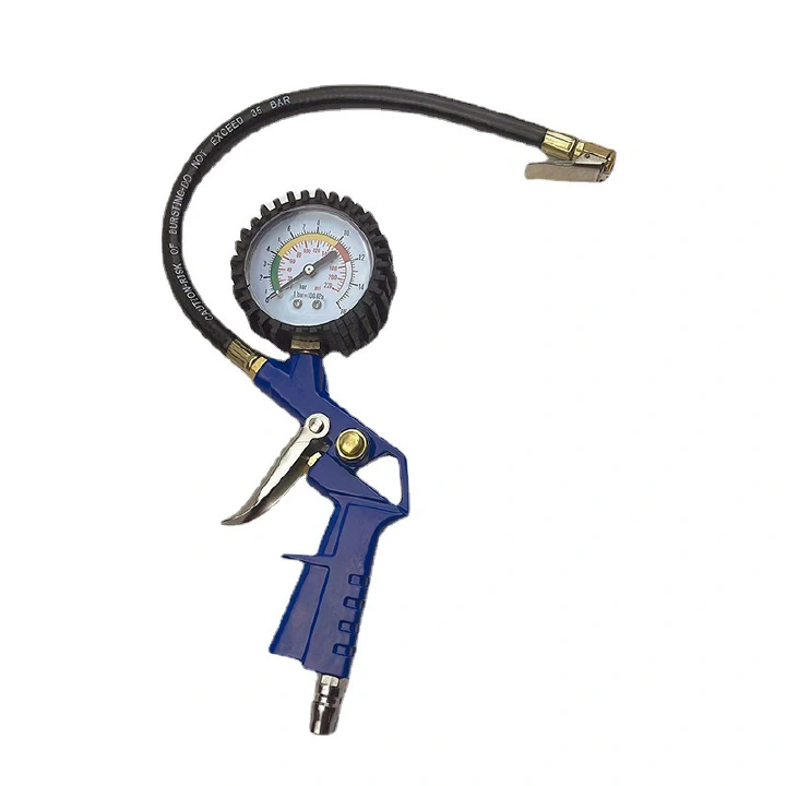 Tire Inflator with Pressure Gauge Pneumatic Tire Pressure Gun– Air Compressor Pump Tool for Car, Bike, Motorcycle & Truck Tires