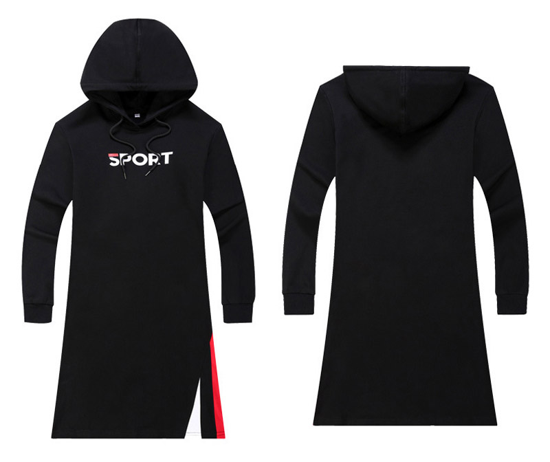 2019 latest Fashion casual wear motion Long sleeves Hooded cap Comfortable and breathable Dress