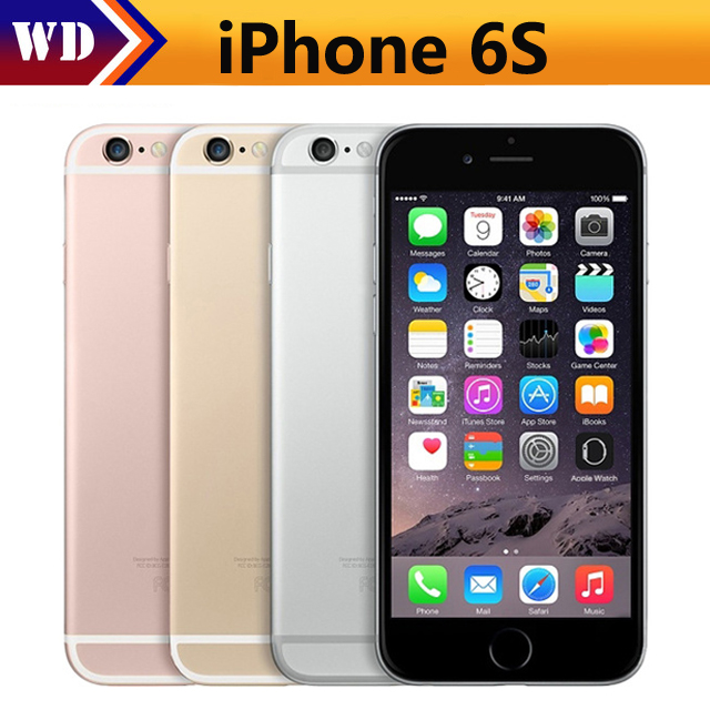 Refurbished genuine unlock iPhone 6S -16G/64G/128GB -12 MP+5MP- 4.7 Inch+4G net fingerprint iPhone6S