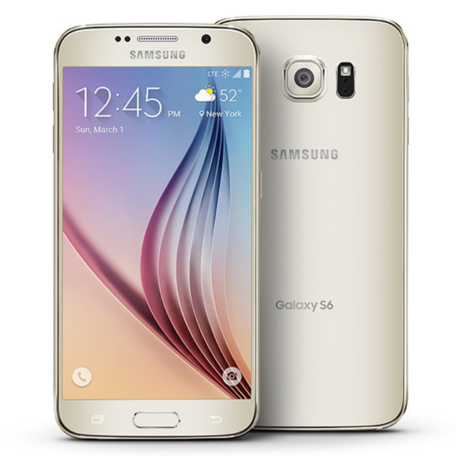 Refurbished Samsung Galaxy S6 Smartphone 3GB RAM 32GB ROM 4G LTE 16MP 5.1&quot; SAMSUNG Single sim