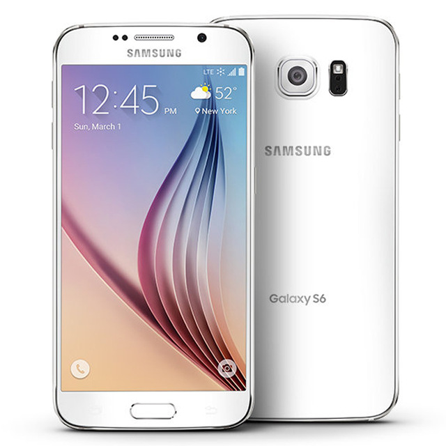 Refurbished Samsung Galaxy S6 Smartphone 3GB RAM 32GB ROM 4G LTE 16MP 5.1&quot; SAMSUNG Single sim
