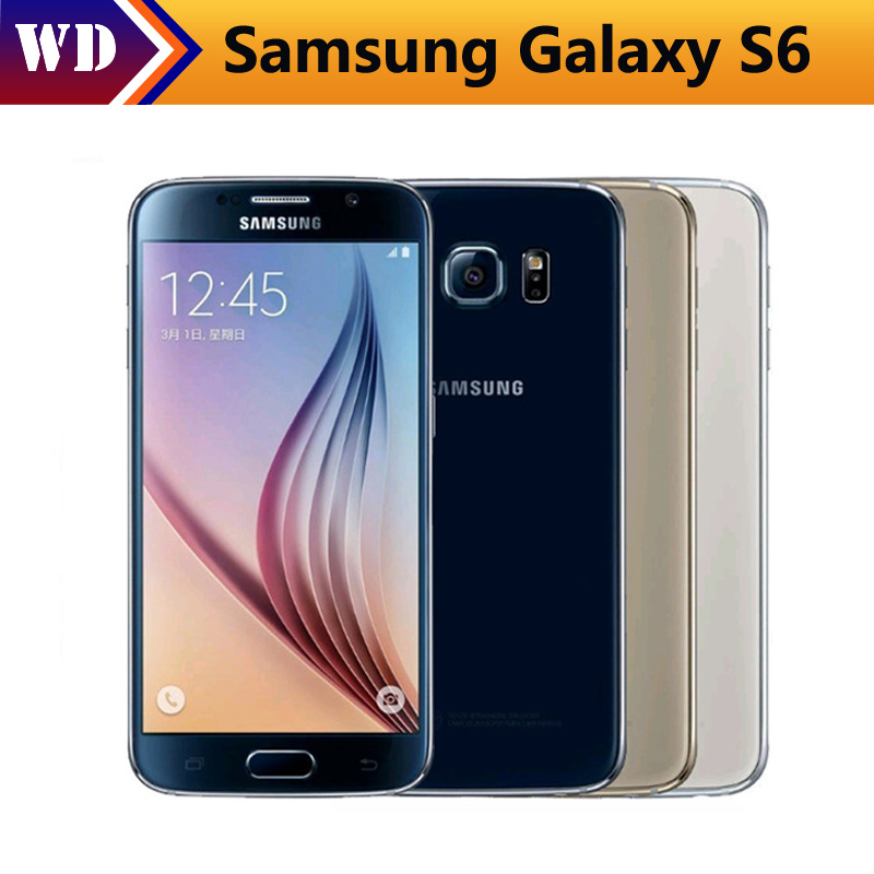 Refurbished Samsung Galaxy S6 Smartphone 3GB RAM 32GB ROM 4G LTE 16MP 5.1&quot; SAMSUNG Single sim