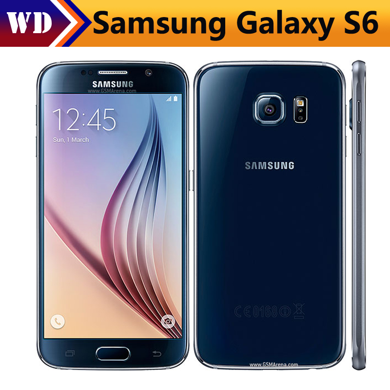 Refurbished Samsung Galaxy S6 Smartphone 3GB RAM 32GB ROM 4G LTE 16MP 5.1&quot; SAMSUNG Single sim
