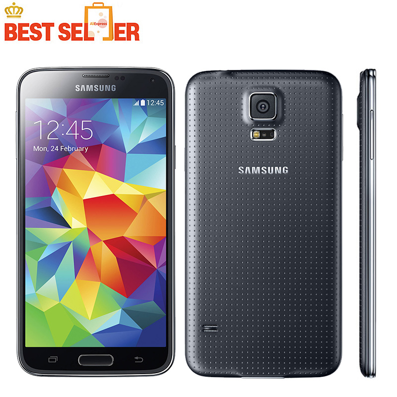 Refurbished Samsung Galaxy S5 Smartphone 2GB RAM 16GB ROM 5.1&apos;&apos; screen Android 4.4 16MP+2MP S5