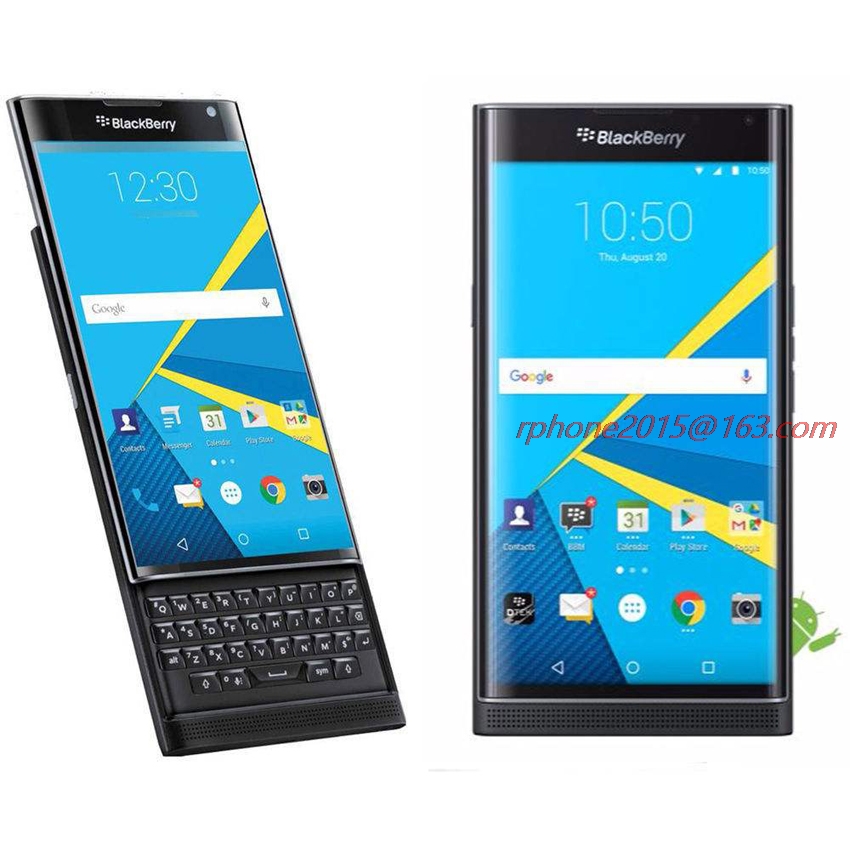 Refurbished BlackBerry Priv 5.4&apos; Cellphone Android OS 3GB RAM 32GB ROM 18MP  Cellphone