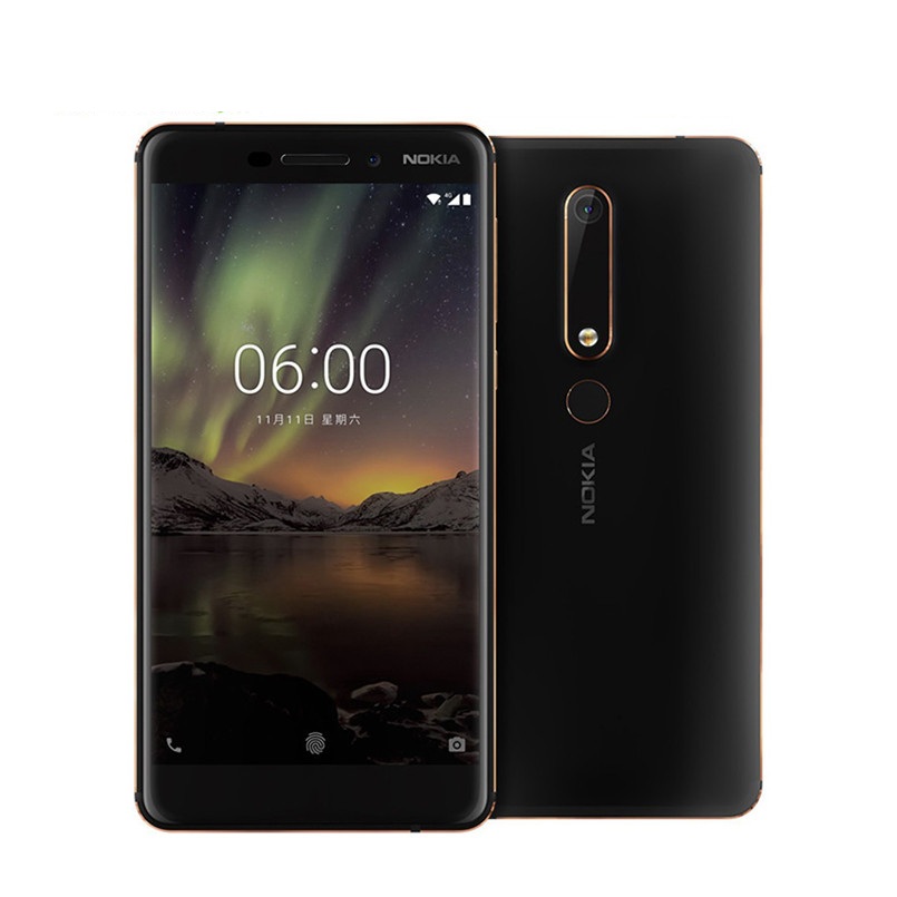 Refurbished Nokia 6 Second generation 4GB+32GB/64GB Mobile phone 5.5&apos;&apos; 16.0MP+8mp 3000mAh Smartphone