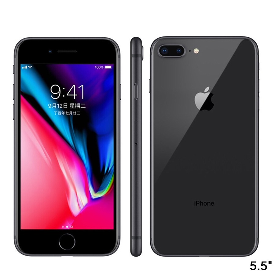 Refurbished phone iphone 8 plus 256GB+3GB 12MP+7MP 5.5 inch with fingerprint iphone8 plus unlocked