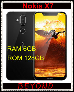 Refurbished  NOKIA X7 4+64GB/6+64/128GB Smartphone 6.18&quot; android 8.1 3500mAh 13MP+20MP Camera phone