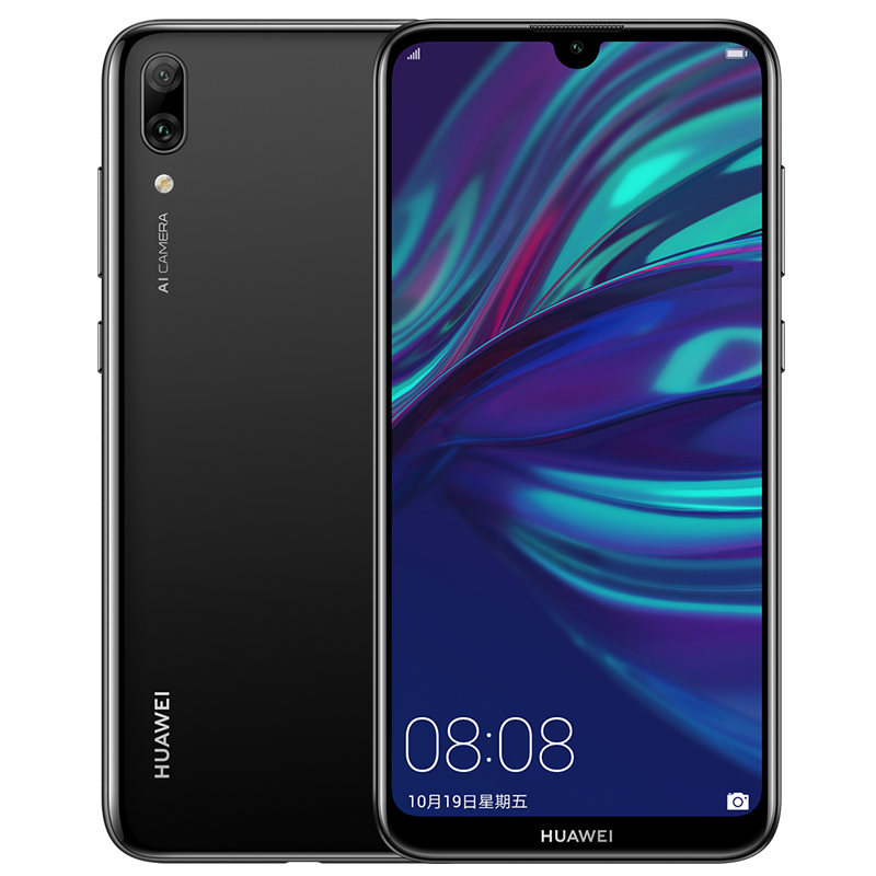 Refurbished Huawei Y7  2019 4G LTE Smartphone 4GB+64GB 6.26&quot; Dual SIM 13MP Camera Face Unlock