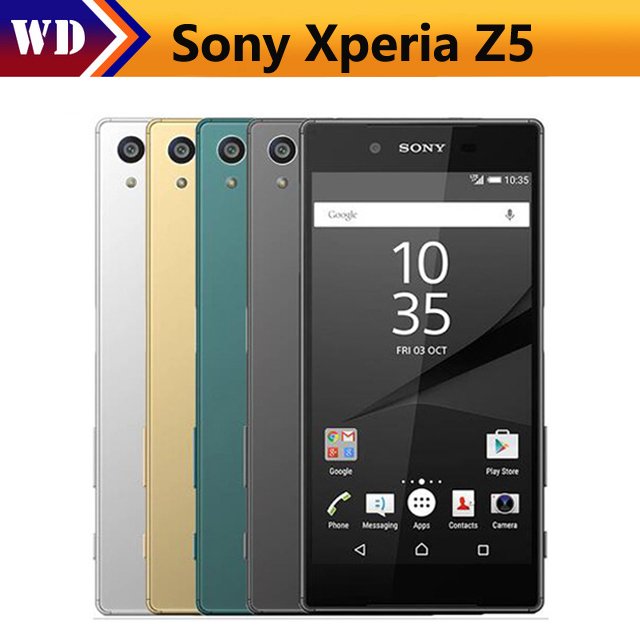 Refurbished phone Sony Xperia Z5  3GB +32GB GSM WCDMA 4G LTE Android  5.2 Inch 23MP smartphone