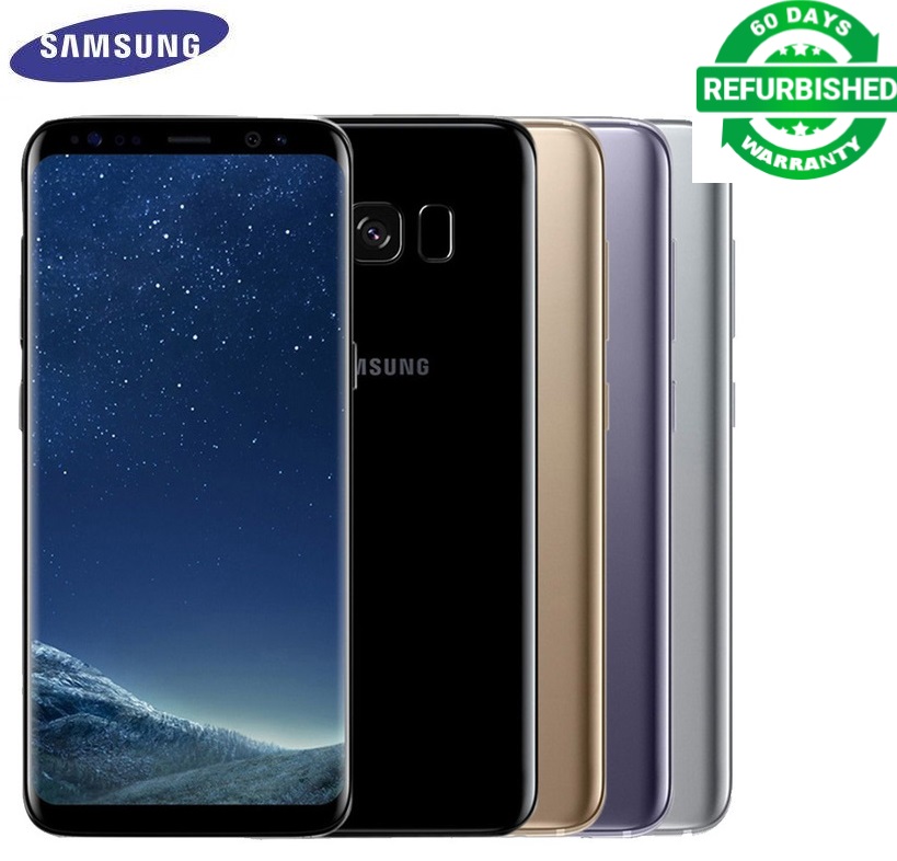 Refurbished Samsung Galaxy S8 64GB ROM+4GB RAM 5.8&quot; 12MP+8MP smartphone with line or dot screen