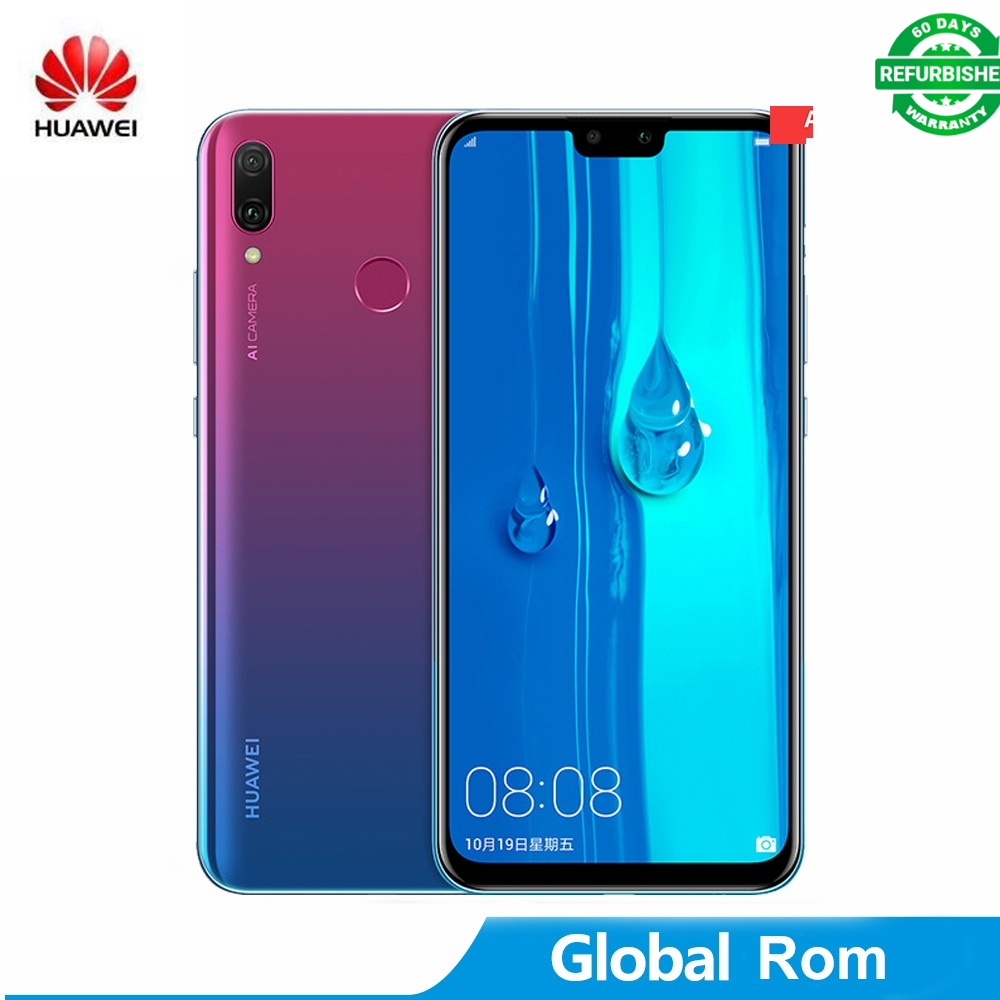 Refurbished Huawei Y9 (2019) - 6.5&quot; - 4GB+64GB/128GB - 16MP+13MP 4 Cameras, 4G (Dual SIM) 4000mah