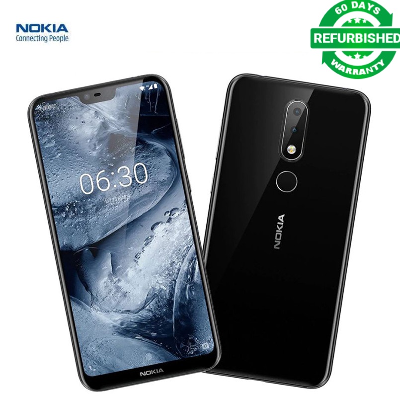 Refurbished Nokia X6/6.1plus 32g/64g 5.8inch 3060mAh 16MP+16MP Camera Fingerprint ID Smartphone