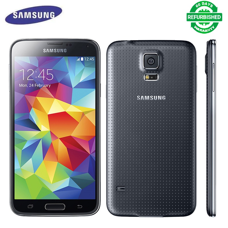 Refurbished Samsung Galaxy S5 Smartphone 2GB RAM 16GB ROM 5.1&apos;&apos; screen Android 4.4 16MP+2MP S5