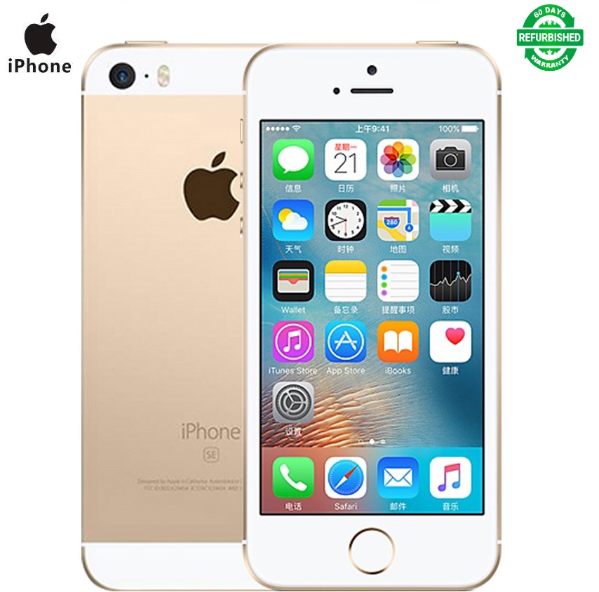 Refurbished Apple iPhone SE 2GB+16GB 12MP+2MP IOS Unlocked without Fingerprint 4.0&apos;&apos; Smartphone