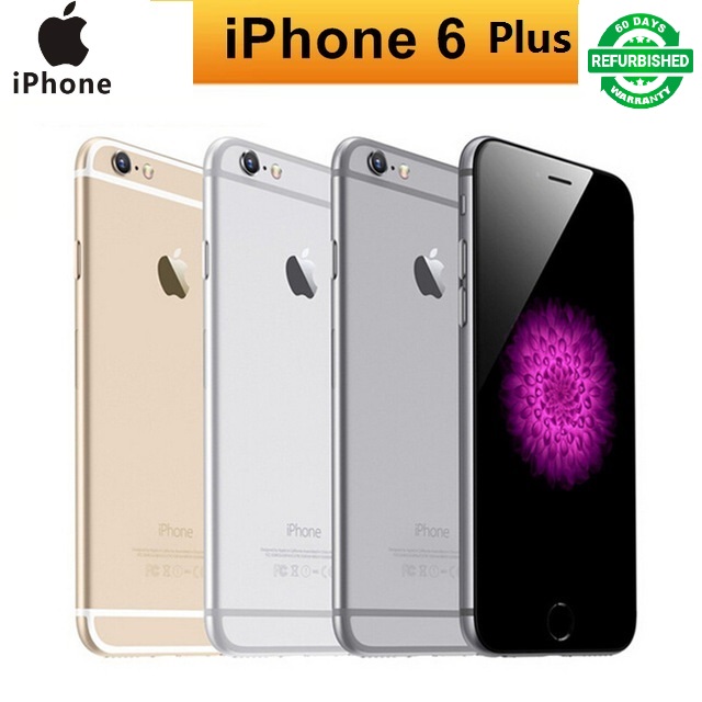 Refurbished iPhone 6 Plus 64GB 5.5” mobile Phone without Fingerprint unlock SmartPhone iPhone6 Plus