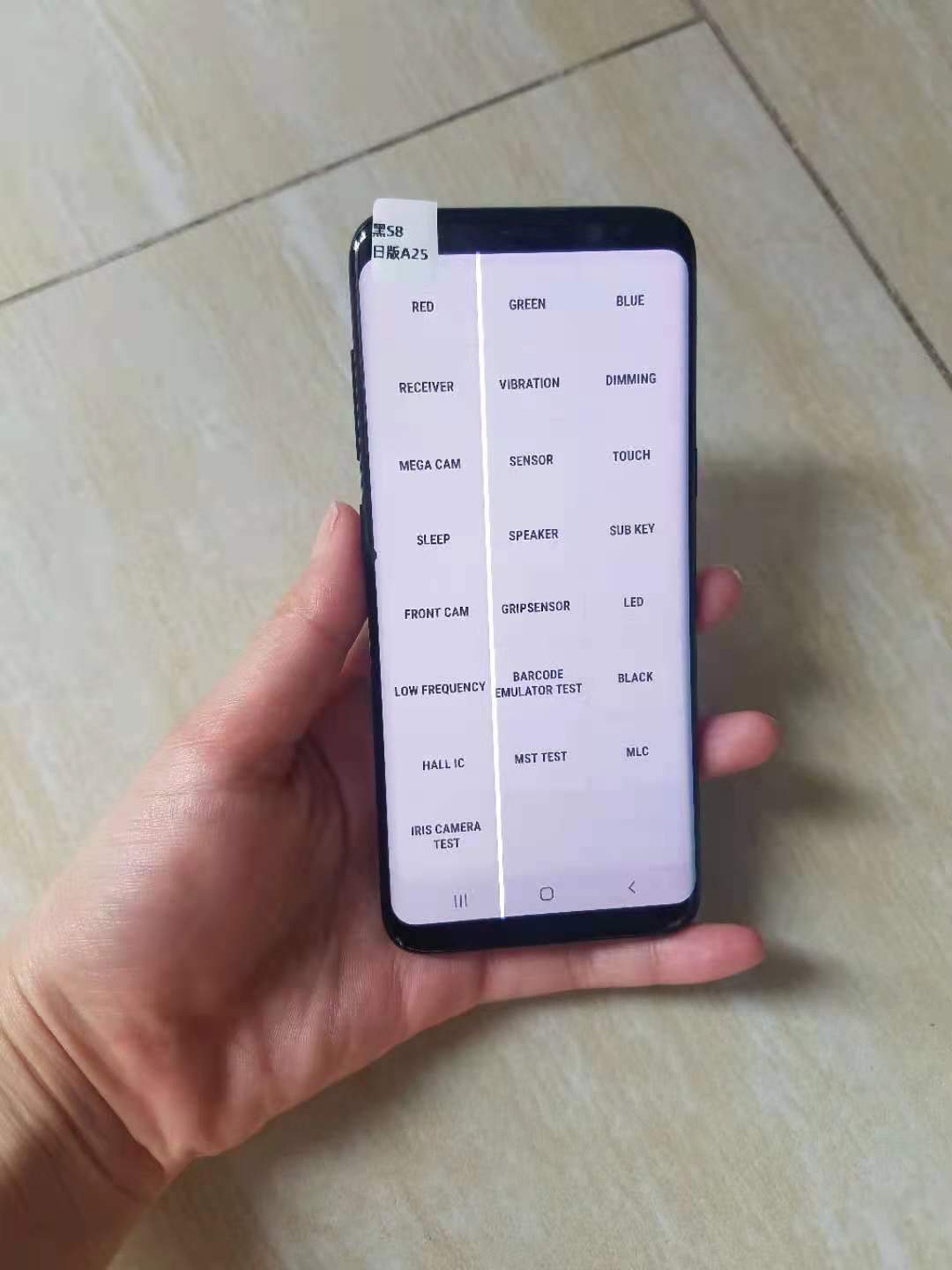 Refurbished Samsung Galaxy S8 64GB ROM+4GB RAM single sim 12+8MP smartphone screen with one line