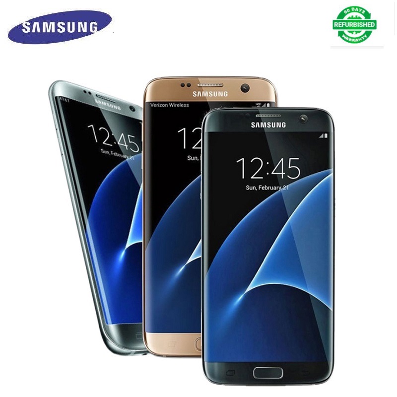 Refurbished Samsung Galaxy S7 Edge Smart Phone 5.5'' 4GB+32GB/64GB 5MP+12MP 4G LTE Dual SIM Unlocked phones screen with dot and line