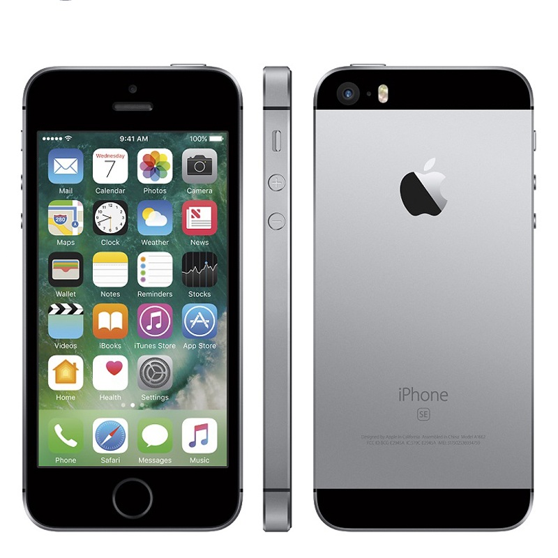 Certified Refurbished:Unlocked iPhone SE 4G iOS A9 2GB +16GB 12.0MP with Fingerprint Smartphone