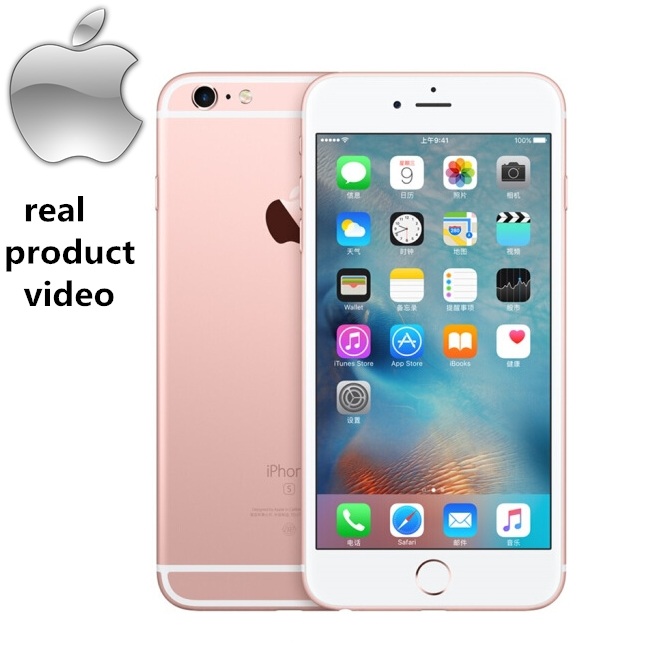 Refurbished  Apple iPhone 6S -16GB/32GB ROM+2GB RAM- 4.7 &apos;&apos; with fingerprint 12MP + 5MP Smartphone