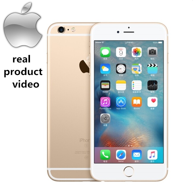 Refurbished  Apple iPhone 6S -16GB/32GB ROM+2GB RAM- 4.7 &apos;&apos; with fingerprint 12MP + 5MP Smartphone