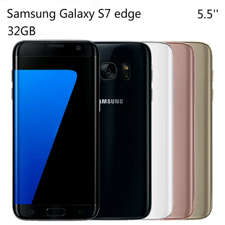 Refurbished Samsung Galaxy S7 Edge  5.5 inch 4GB+32GB  dual SIM NFC 12MP 4G Smart Phone