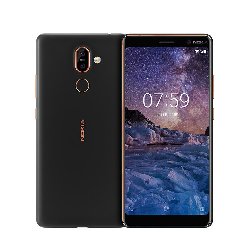 Refurbished Nokia 7 Plus Smartphone 6.0&apos;&apos; 4/6+64GB 13MP+16MP Mobile Phone 3800mAh 4G NFC  Cellphone