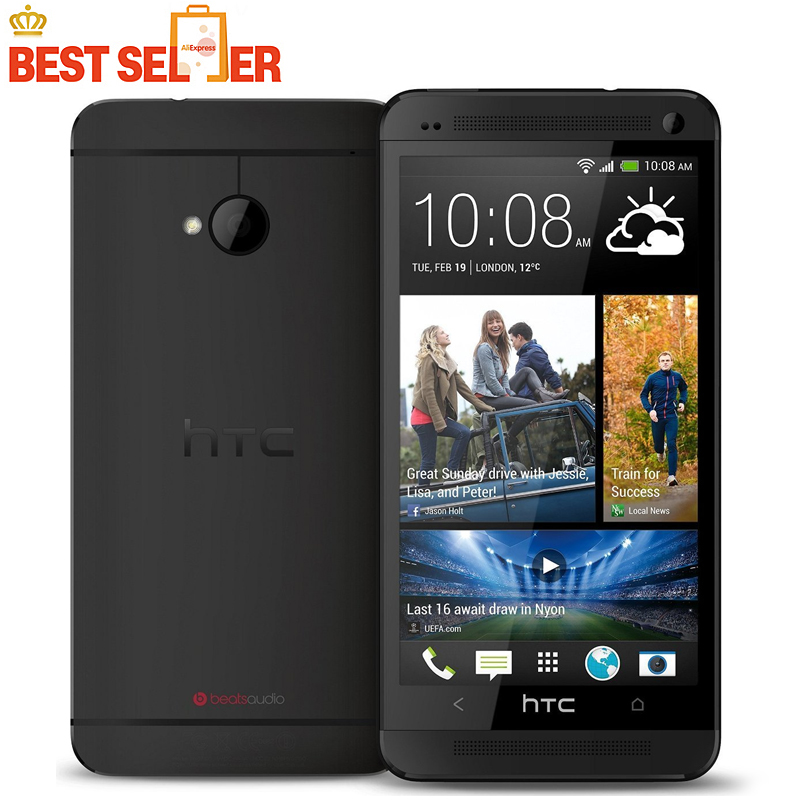Refurbished HTC ONE M7 Unlocked  4G Wifi GPS 4.7&apos;&apos; Touch Cell Phone 2GB RAM 32GB Android SmartPhone
