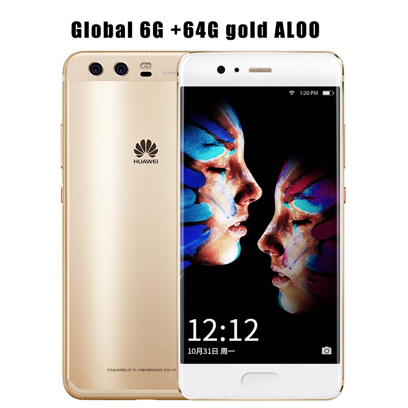 Refurbished smartphone Huawei P10 plus 6GB+ 64GB/128GB 5.5&quot; Dual Camera 20.0MP+8.0MP Mobile Phone