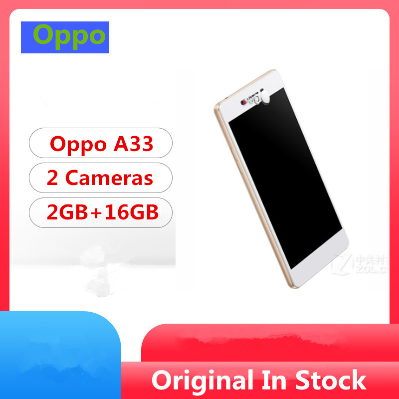 Global Refurbished Oppo A33 4G LTE Android Phone 5.0&quot; IPS 960x540 2GB RAM 16GB ROM 8.0MP Dual Sim
