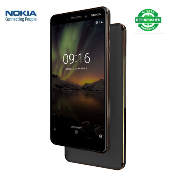 Refurbished Nokia 6 Second generation 2nd 4GB+64GB Mobile phone 5.5&apos;&apos; 16.0MP+8MP 3000mAh Smartphone