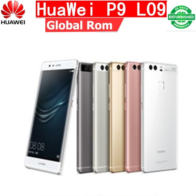 Refurbished Huawei P9 3+ 32GB/4+64GB  12mp+8mp Kirin 955 5.2&quot; SmartPhone Dual SIM  with Fingerprint