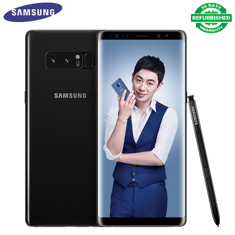 Refurbished Samsung Galaxy Note 8 6GB+64GB 6.3&apos;&apos; Note8  24mp+8mp wireless charging smartphone