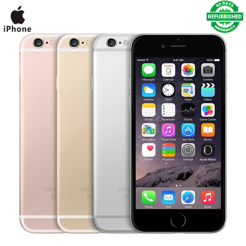 Refurbished:iPhone 6 Plus 16GB/64GB+1GB - 4G LTE 5.5&quot; 8MP Camera, iOS12 without fingerprint